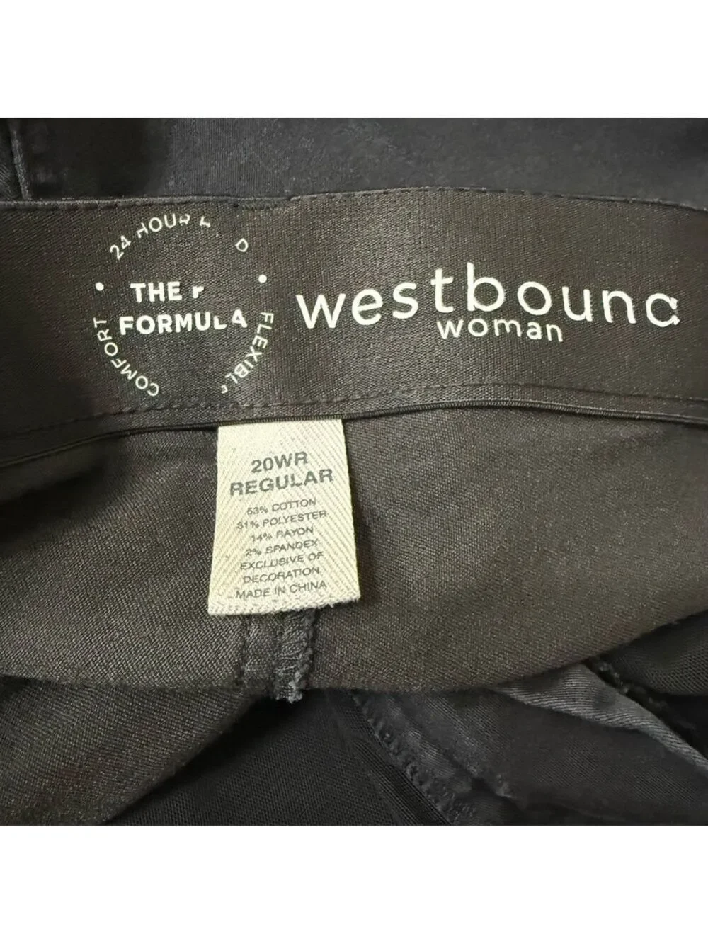 Westbound‎ Woman Pants Size 20WR Black